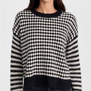 Madewell Black and White Patterned Sweater